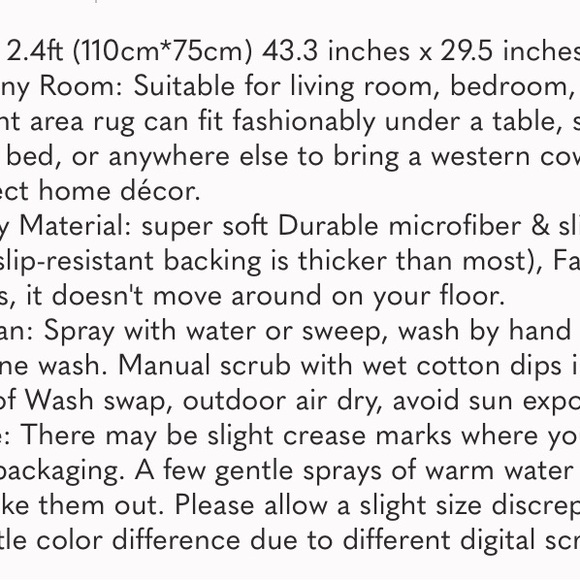 Cowhide Rug Cute Cow Print Rug Western Decor for Living Room Bedroom Faux Animal - Picture 7 of 7